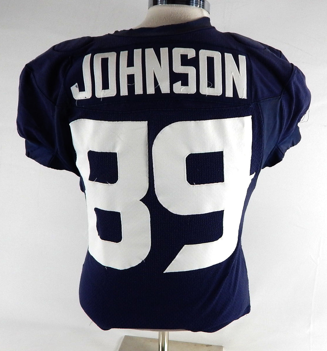 2024 Houston Texans Xavier Johnson #89 Game Used Navy Practice Jersey L 517 Pic2