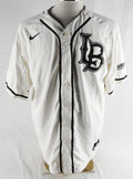 2019 Long Beach State Dirtbags #8 Game Used White Jersey Baseball XL 573