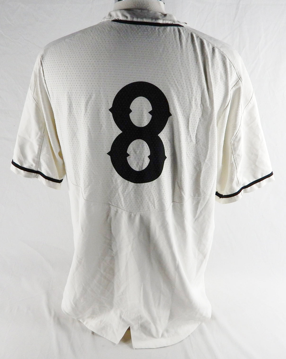 2019 Long Beach State Dirtbags #8 Game Used White Jersey Baseball XL 573 Pic2