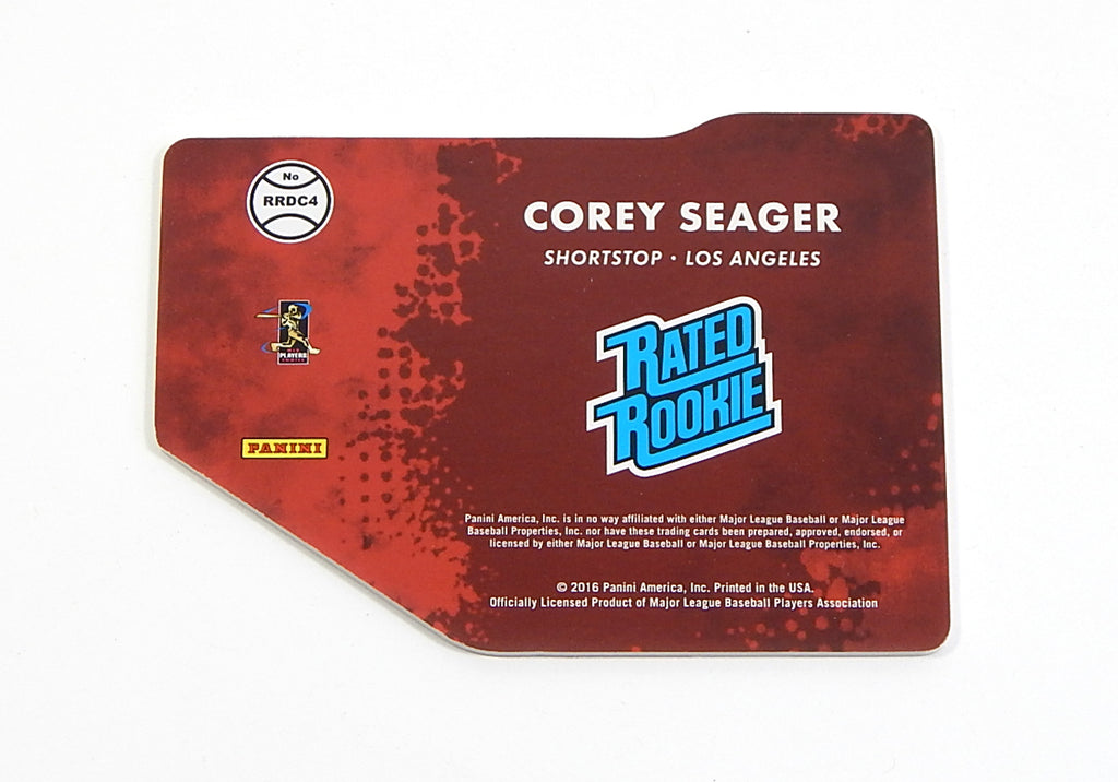 2016 Donruss Rated Rookies Die-Cut Blue Corey Seager RC #RRDC4 #'d /999 Pic2