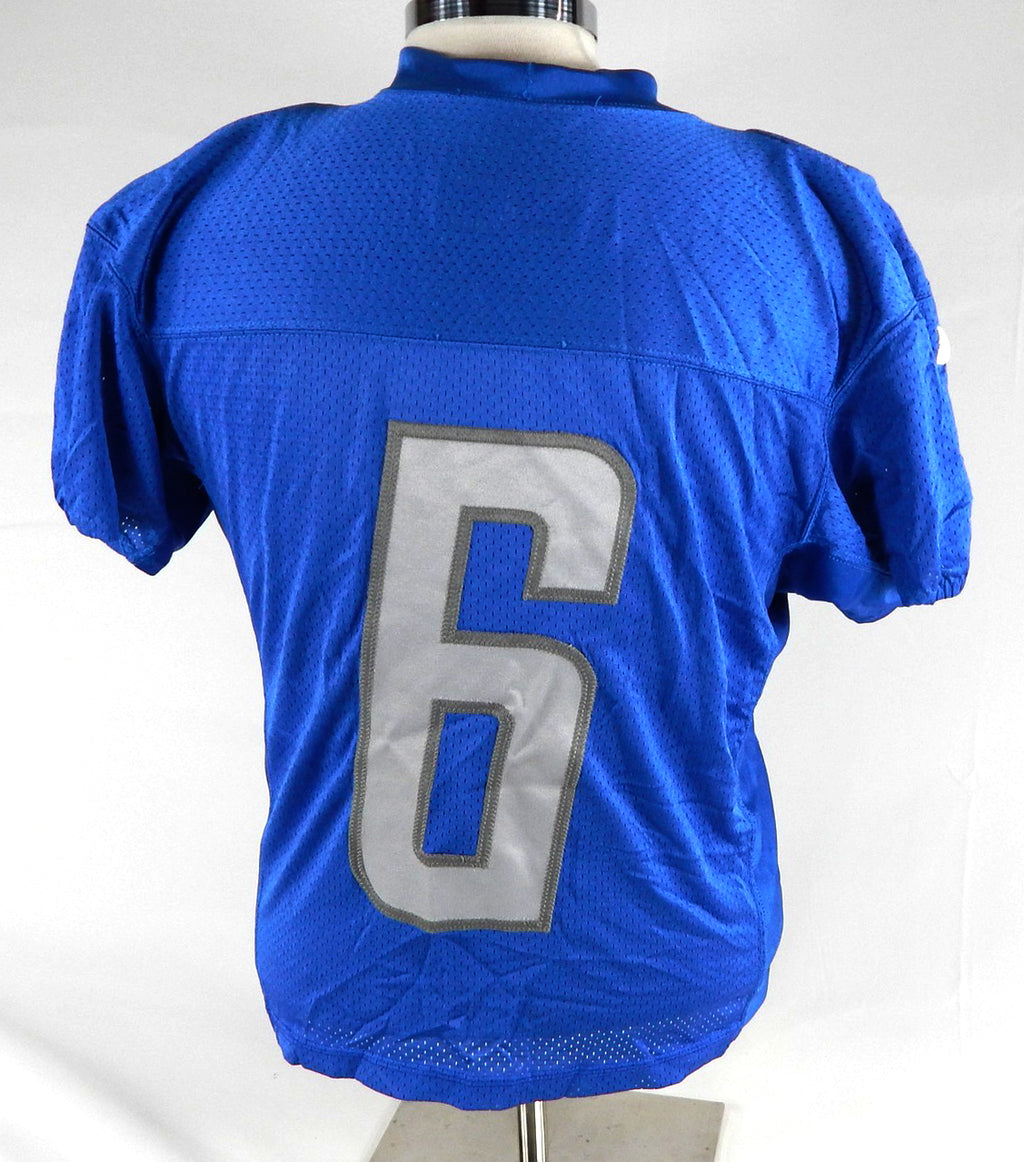 2021 Detroit Lions Riley Patterson #6 Game Issued Blue Practice Jersey 44 269 Pic2