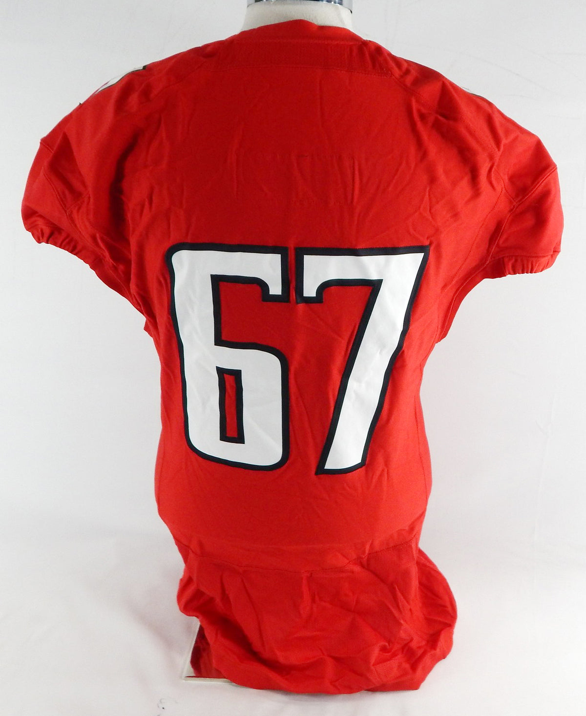 2015 Texas Tech Red Raiders #67 Game Used Red Jersey Football NP Rem 50 670 Pic2