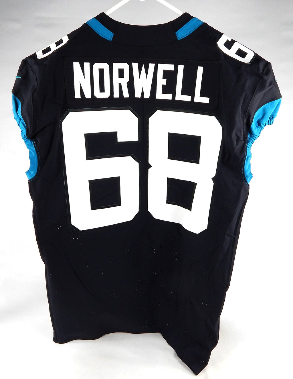2020 Jacksonville Jaguars Andrew Norwell #68 Game Issued Black Jersey 46 DP74496