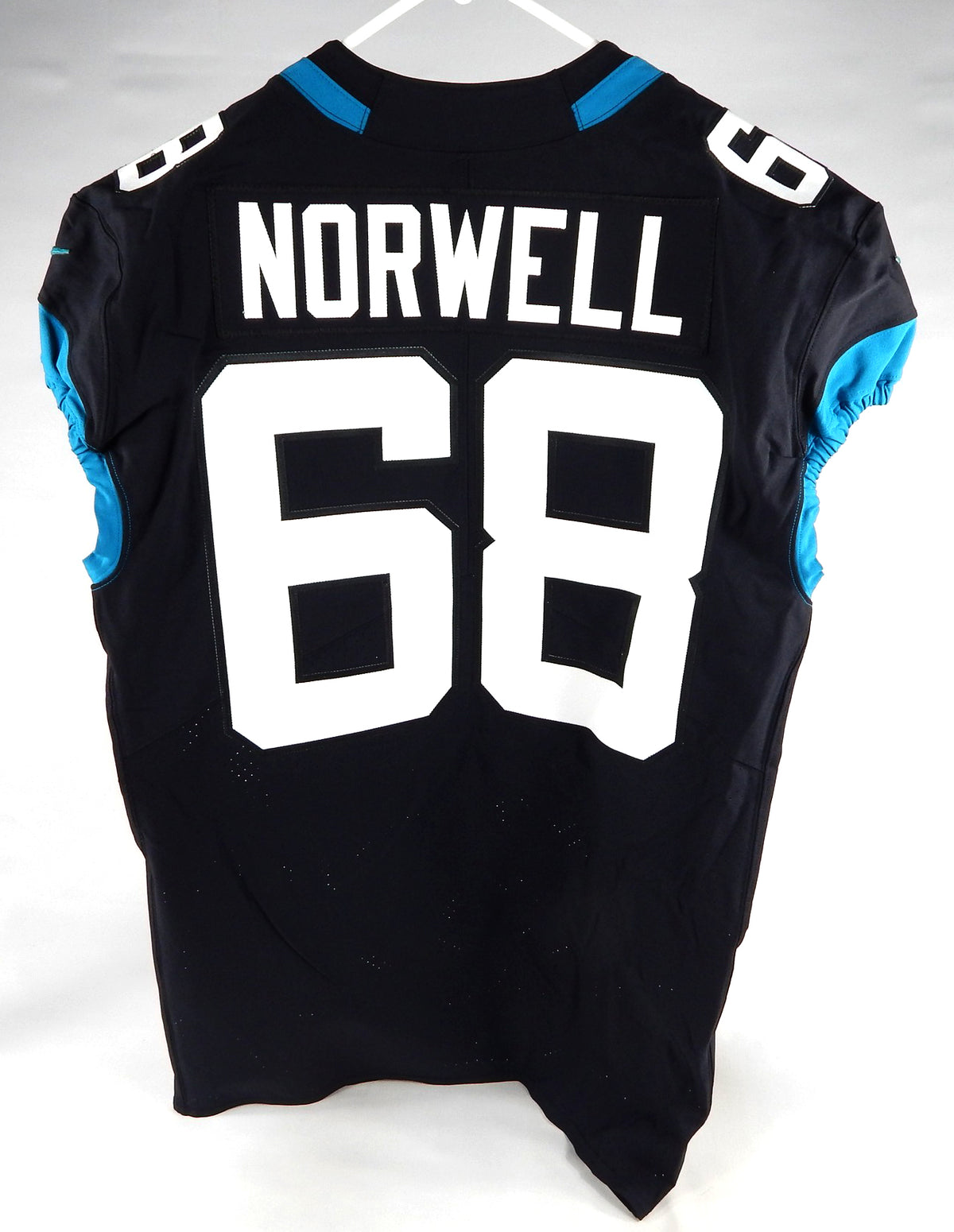 2020 Jacksonville Jaguars Andrew Norwell #68 Game Issued Black Jersey 46 DP74496
