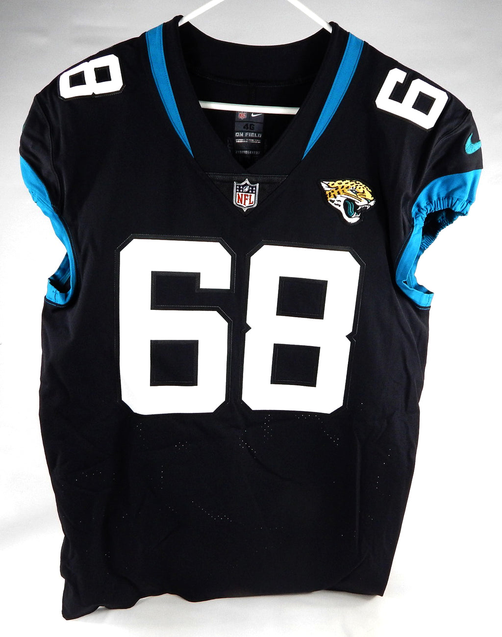 2020 Jacksonville Jaguars Andrew Norwell #68 Game Issued Black Jersey 46 DP74496 Pic2