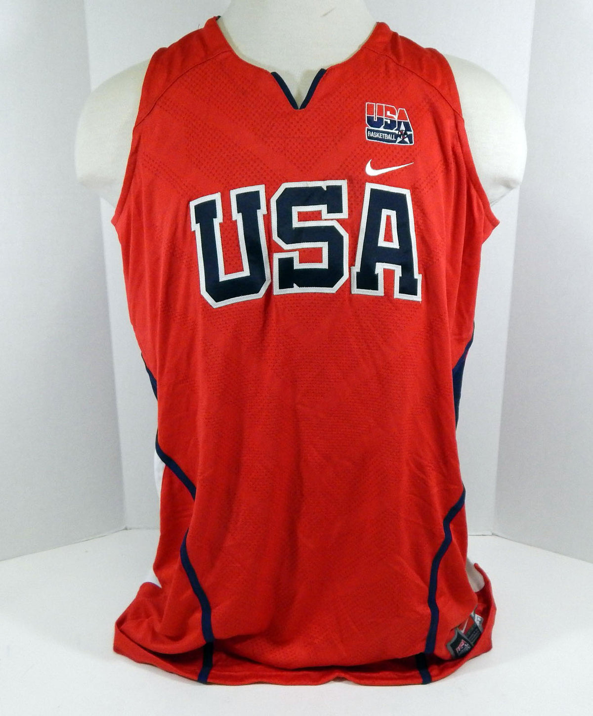 2006-07 Team USA Basketball Game Issued Red Jersey 50 DP09939