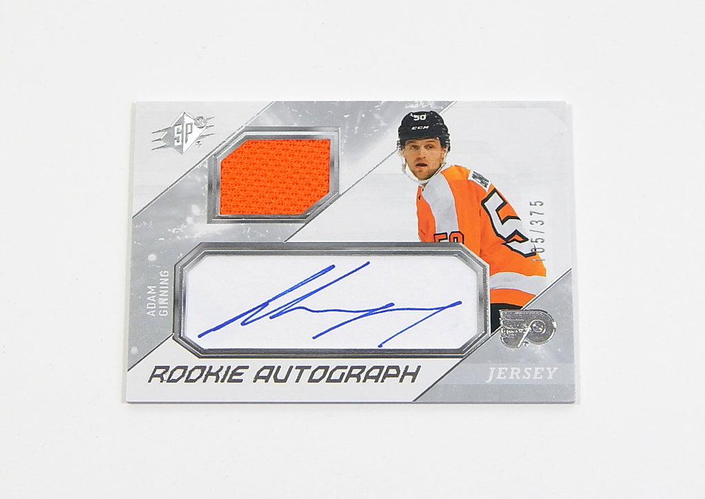 2023-24 SPx Rookie Jersey Autographs Adam Ginning RC #AG Auto #'d /375