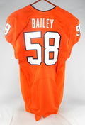 2012 Virginia Cavaliers Diamonte Bailey #58 Game Issued Orange Jersey 42 095