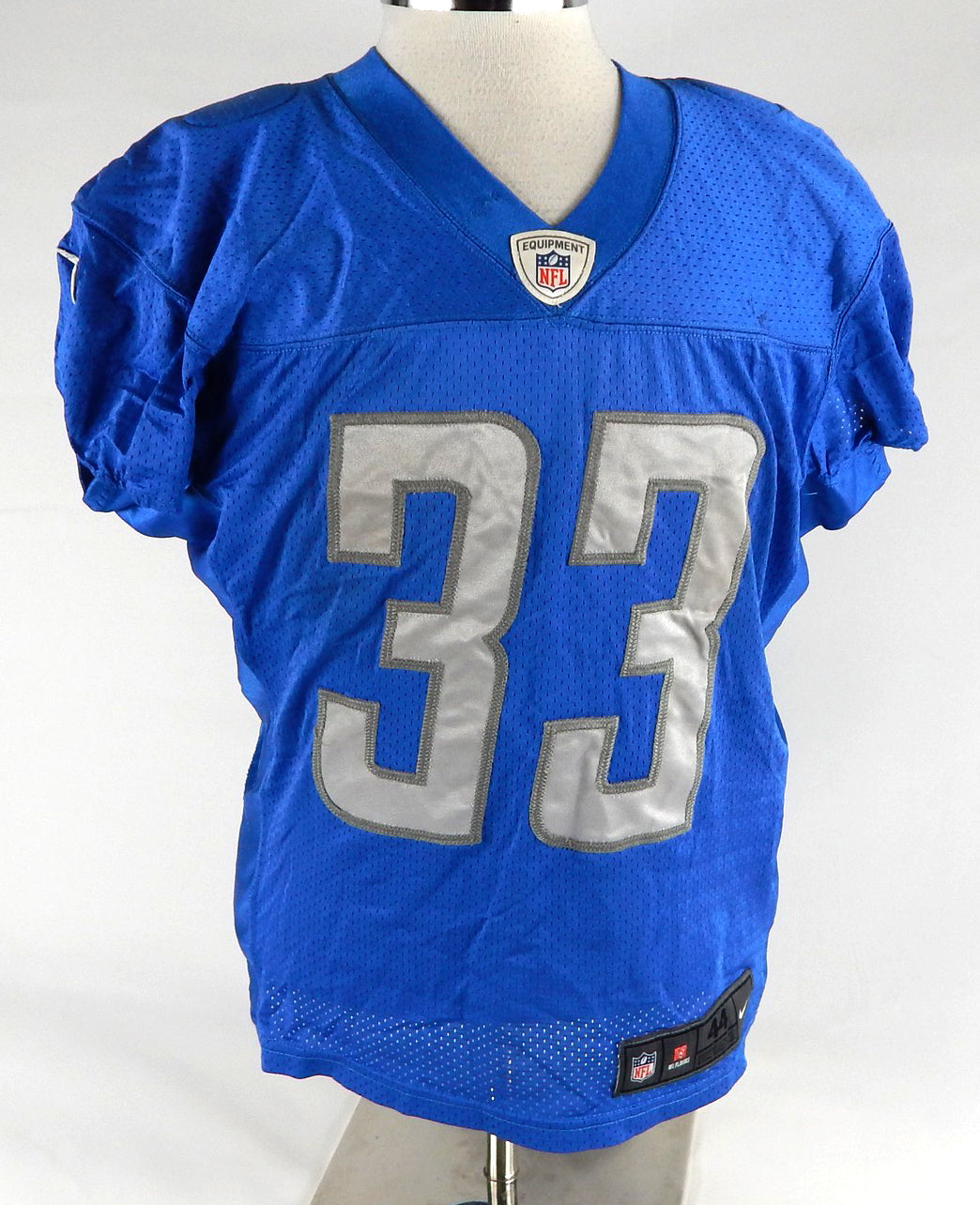 2015 Detroit Lions Alex Carter #33 Game Used Blue Practice Jersey 44 272