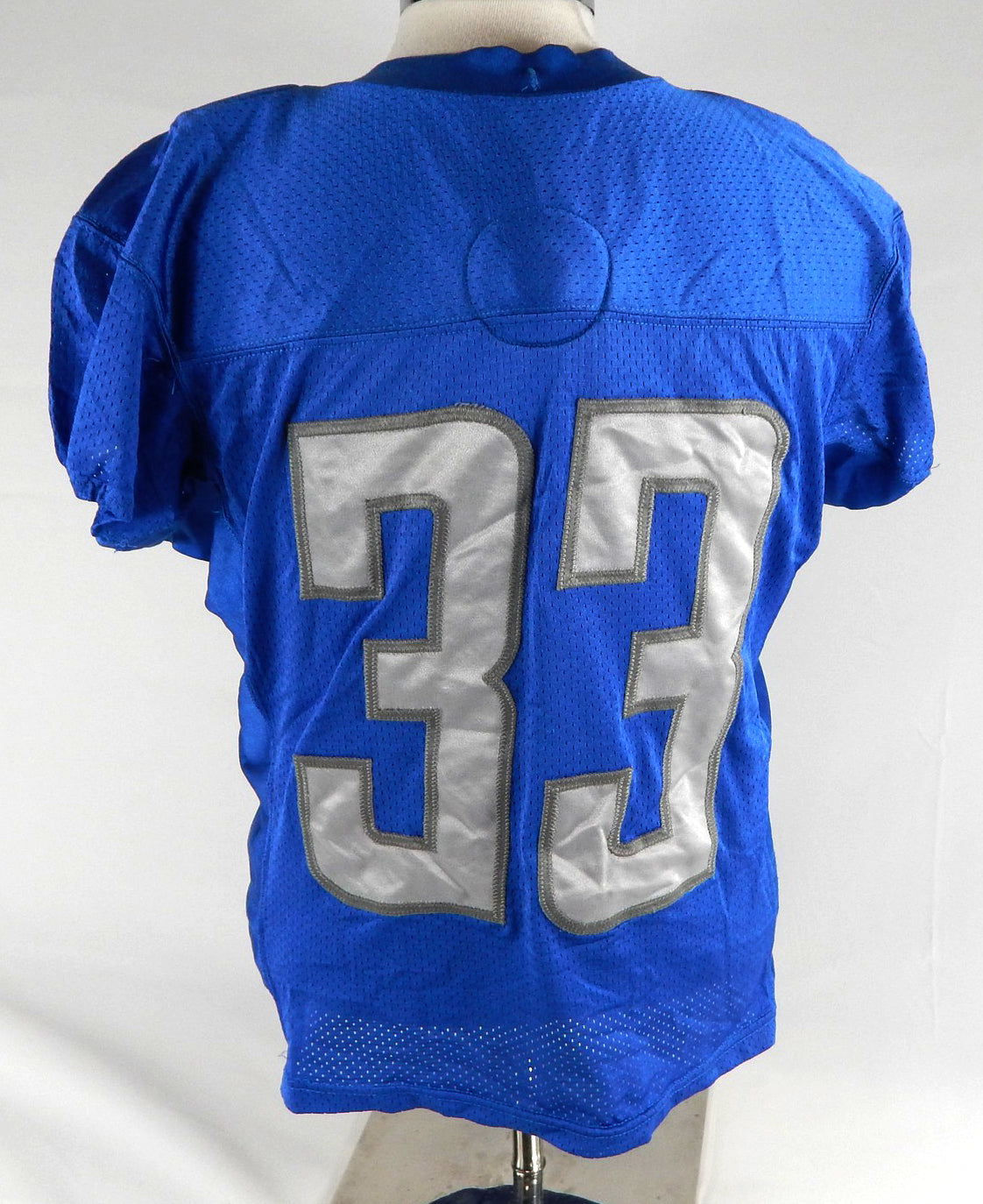 2015 Detroit Lions Alex Carter #33 Game Used Blue Practice Jersey 44 272 Pic2