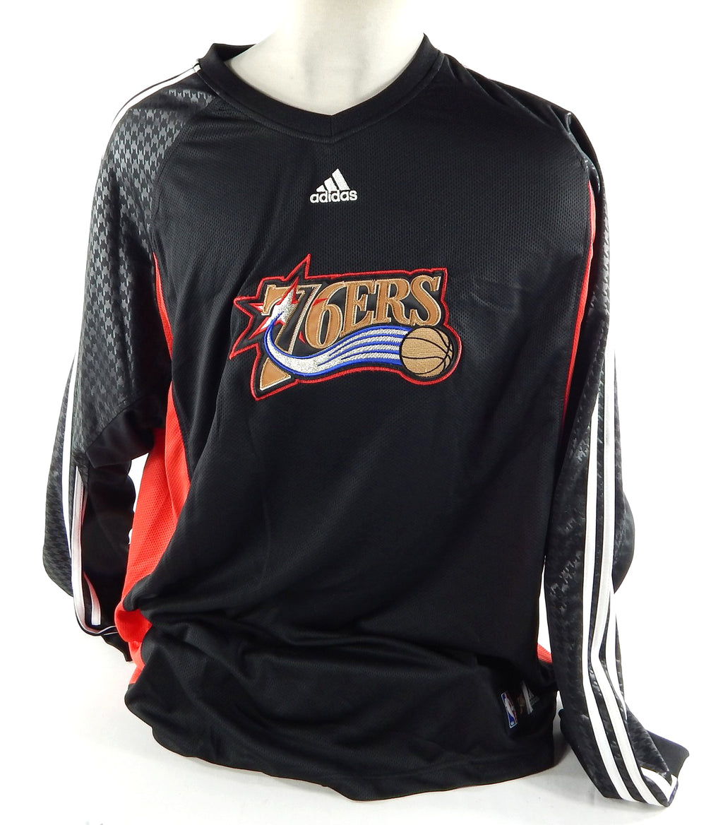 2000s Philadelphia 76ers Game Issued Black Shooting Shirt 3XL 107