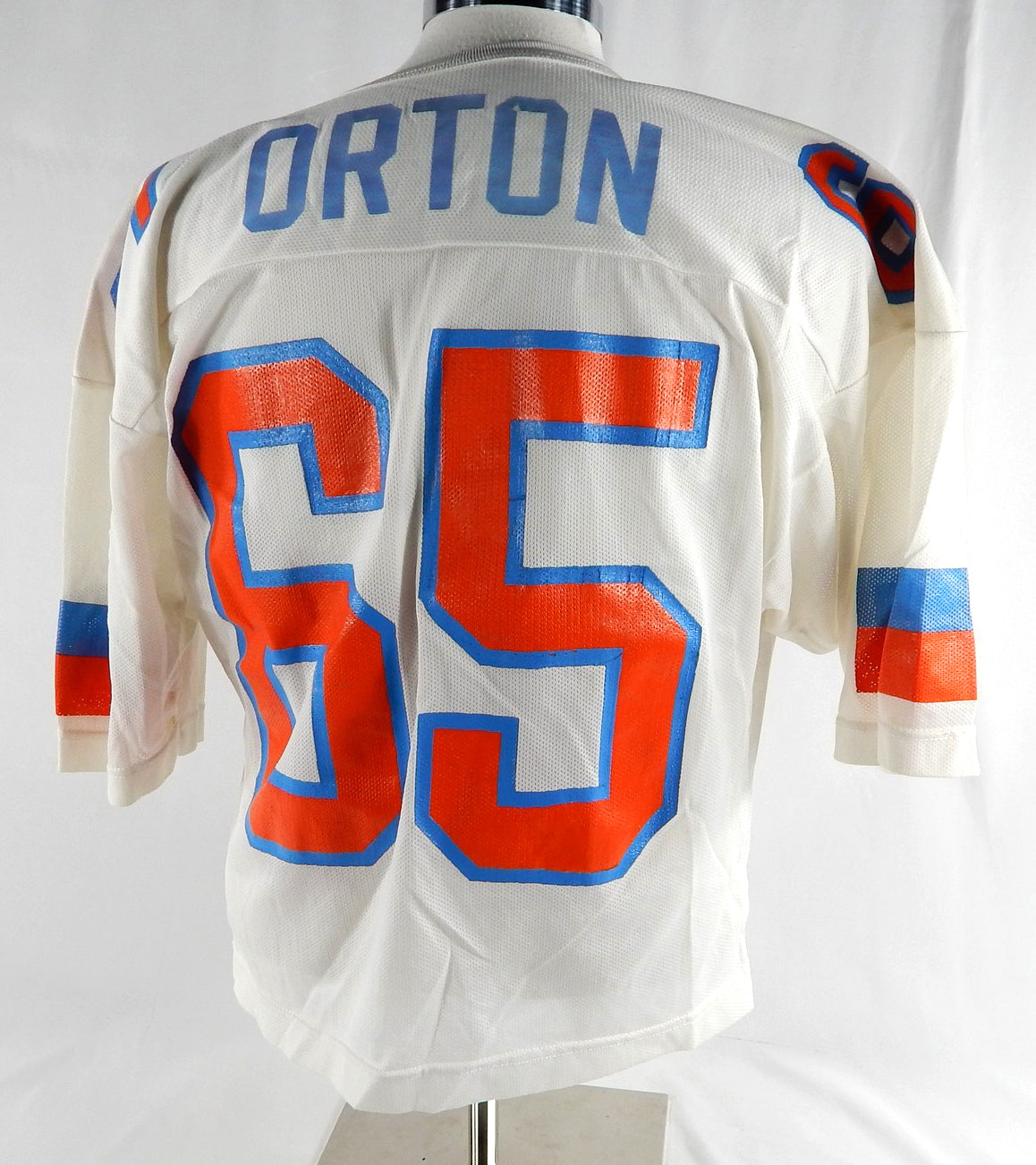 1988-90 Detroit Drive Greg Orton #65 Game Used White Jersey 043 Pic2