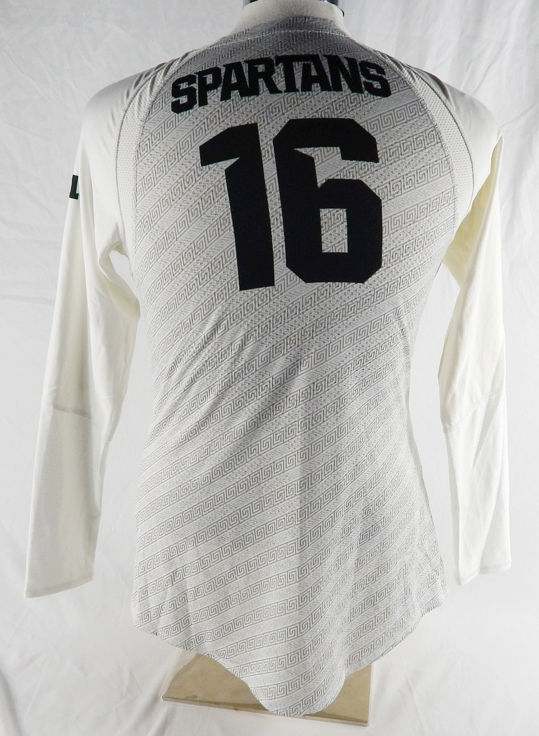 2016 Michigan State Spartans #16 Game Used White Jersey Womens Soccer L 499 Pic2