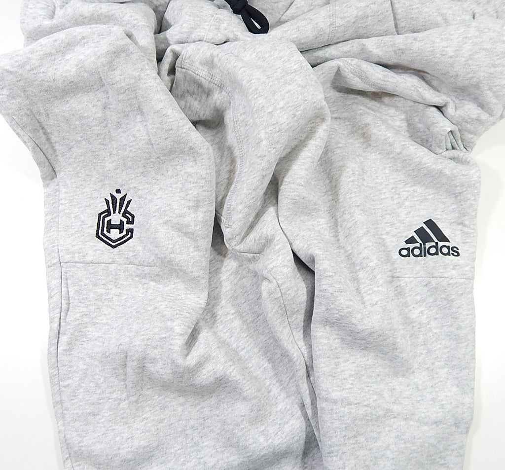 Charlotte Hornets Adidas Team Issued Sweatpants Heather Gray 3XL +2" Pic2