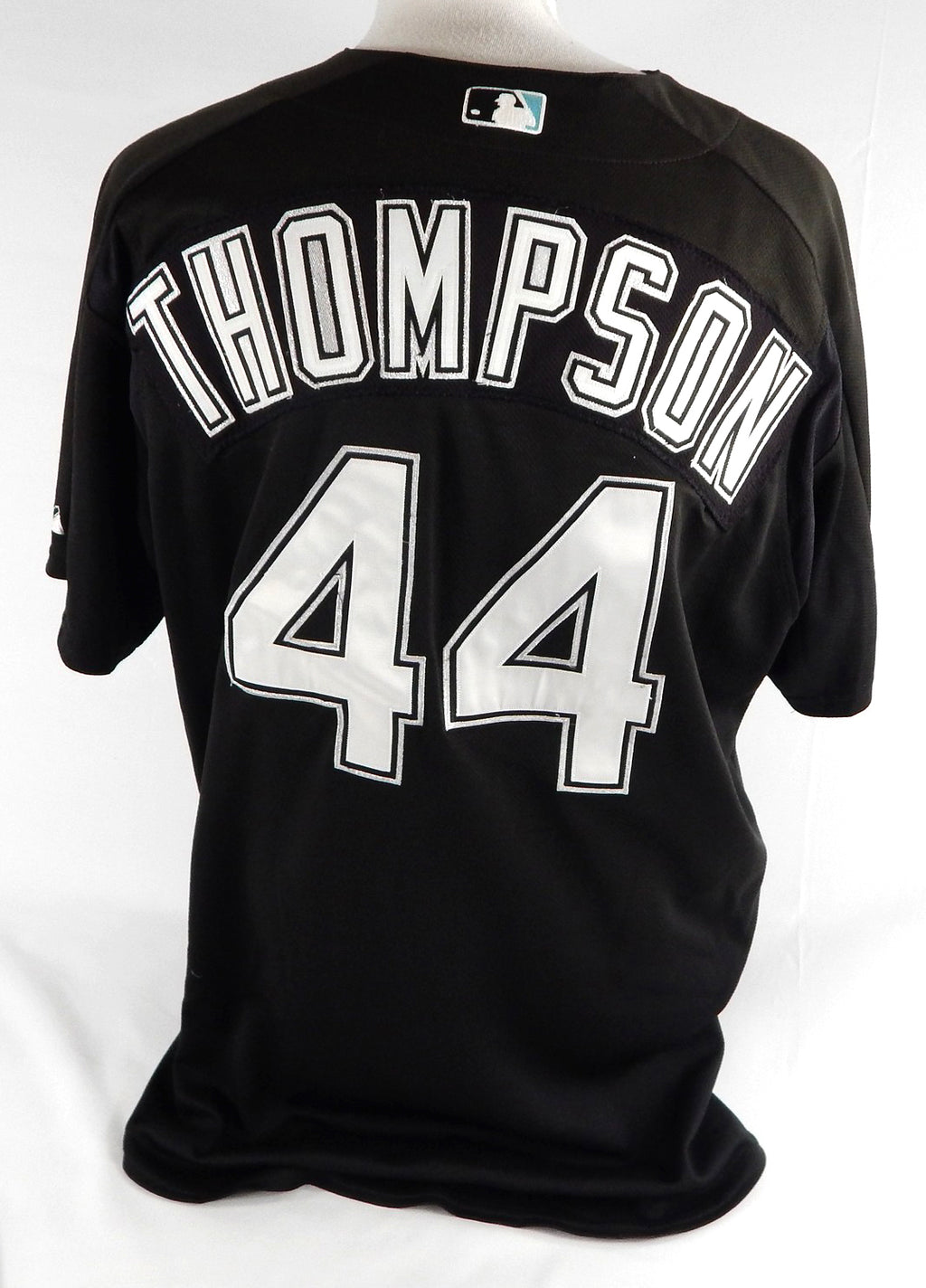 2003-06 Florida Marlins Thompson #44 Game Used Black Jersey ST BP XL 882 Pic2