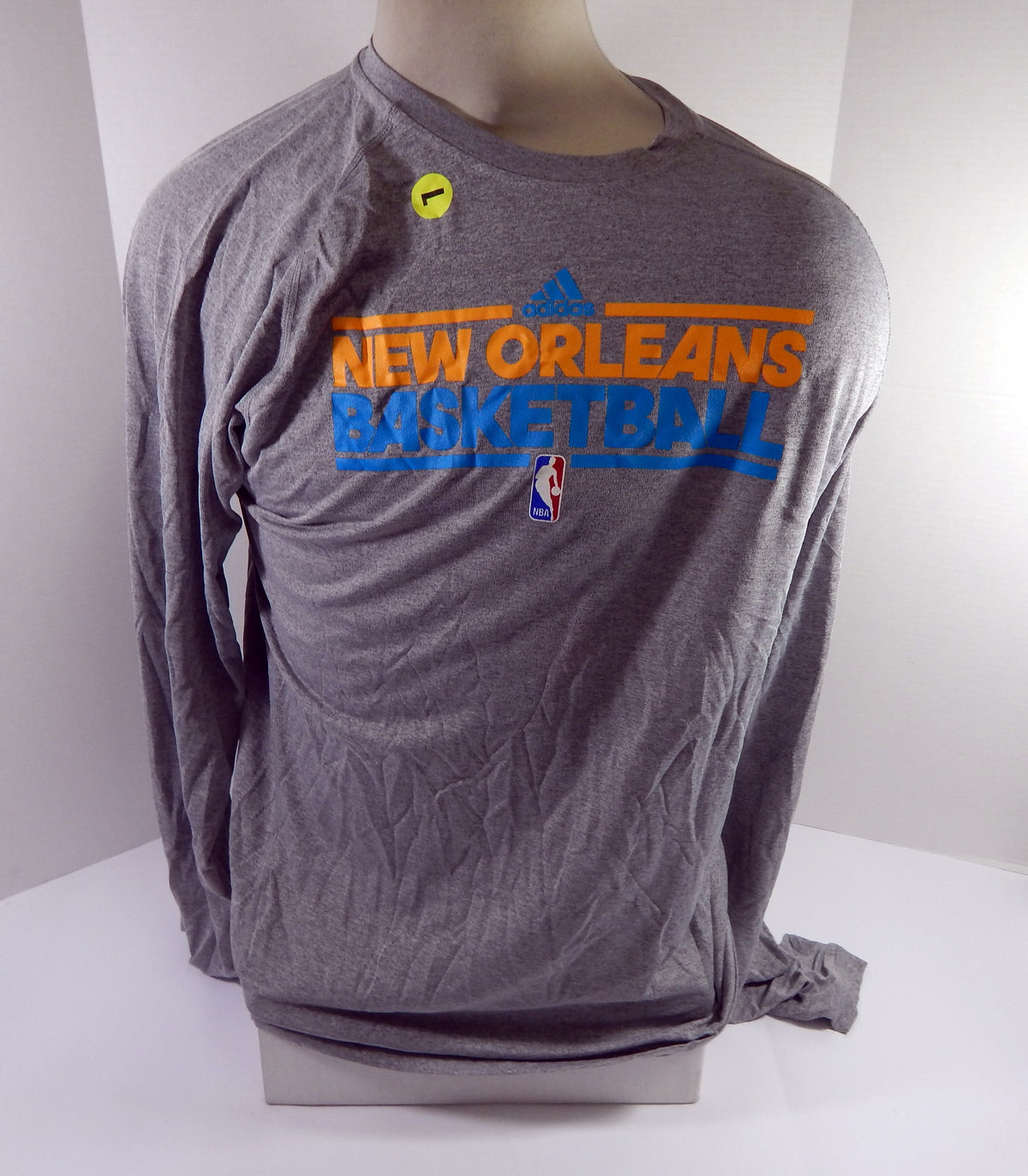 2011-12 New Orleans Hornets Team Issued Grey Training Long Sleeve Shirt L 5