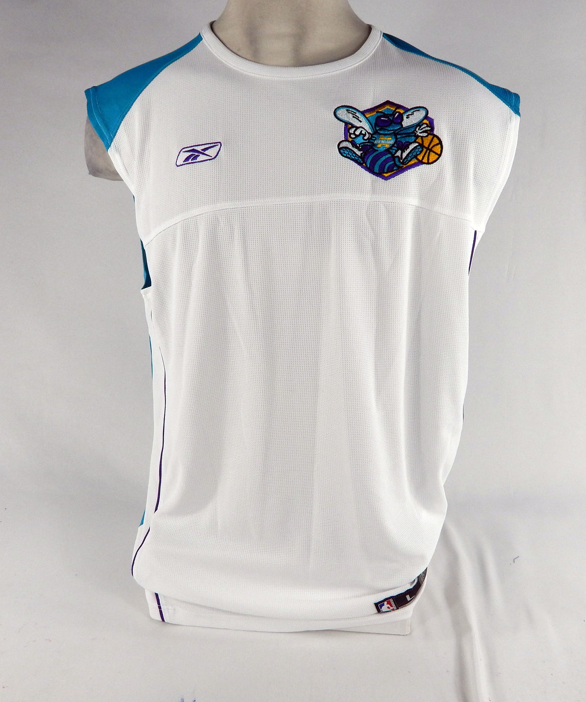 2000s Charlotte Hornets Game Issued White Tank Top Shirt LT DP68896