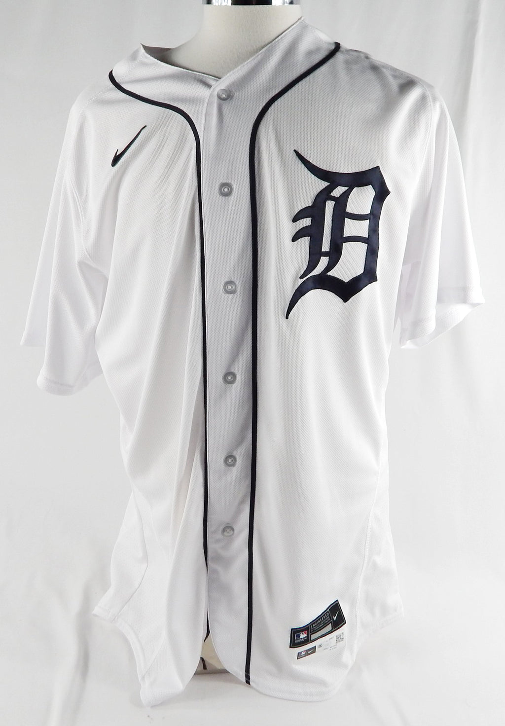 2020 Detroit Tigers Daniel Pinero #85 Game Issued White Jersey 48 913