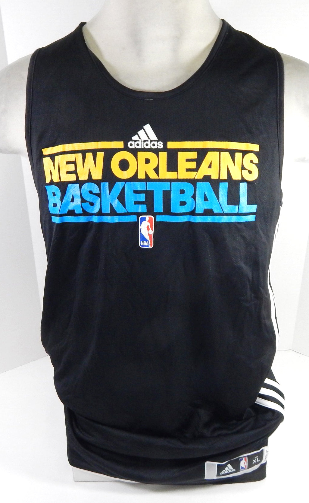 2011-12 New Orleans Hornets Game Issued Black Practice Jersey XL DP63740