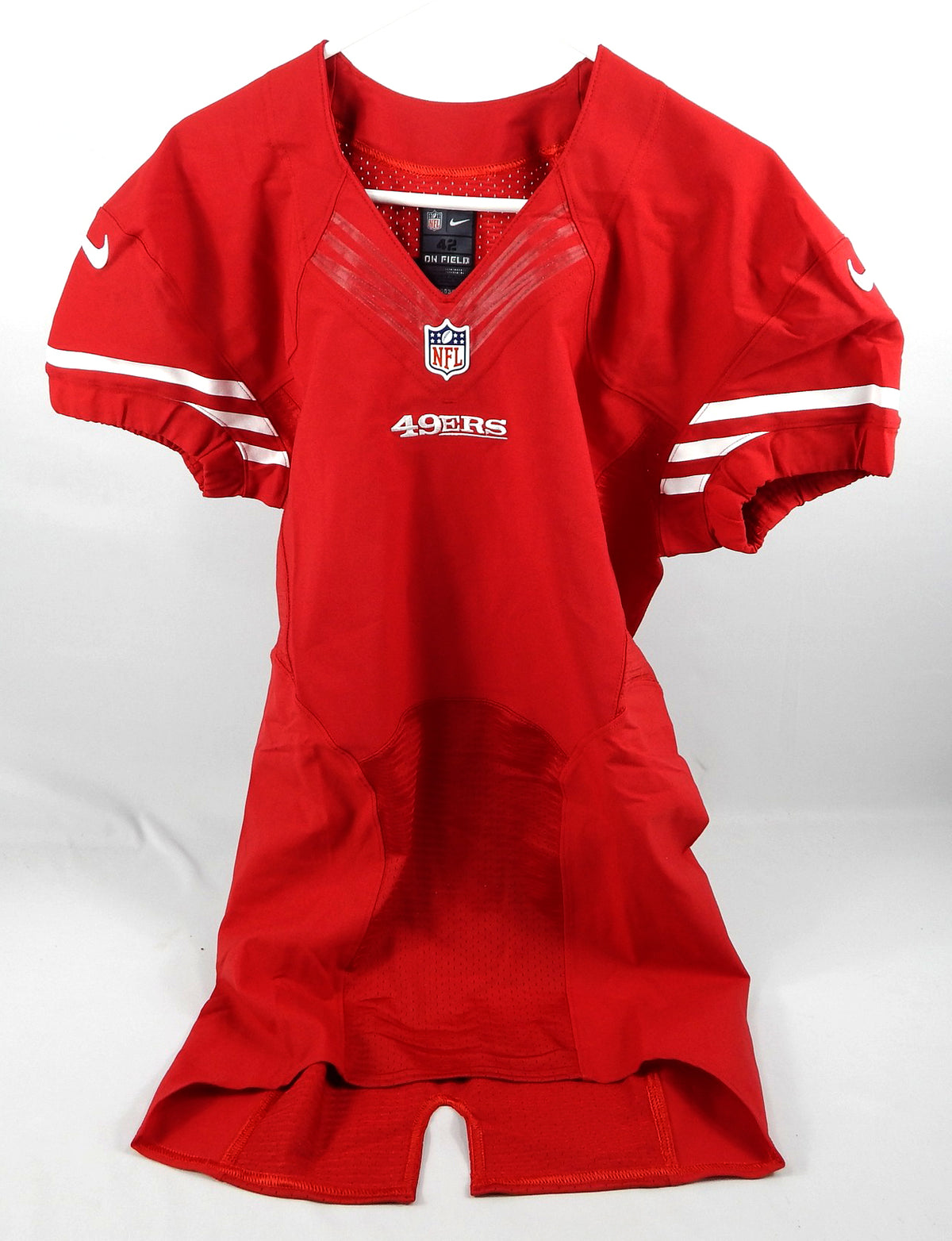 2015 San Francisco 49ers Blank Game Issued Red Jersey 42 668