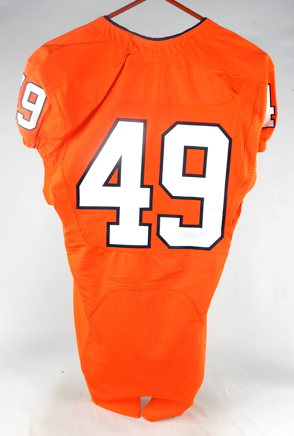 2013 Virginia Cavaliers #49 Game Used Orange Jersey NP Rem 40 102 Pic2