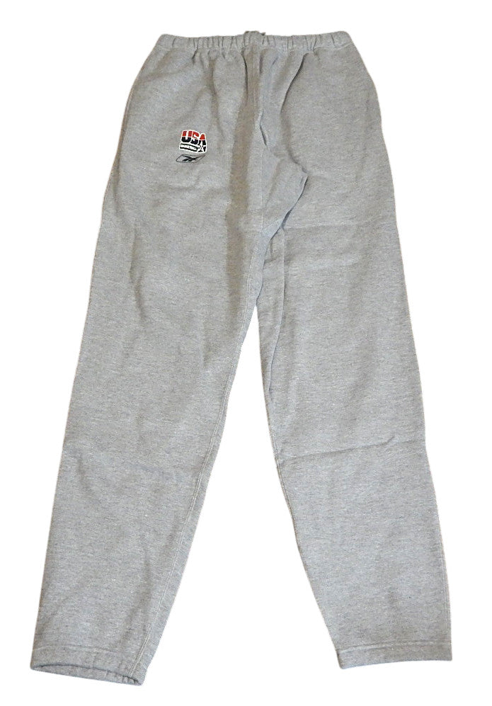 Team USA Basketball Reebok Team Issued Sweatpants Heather Gray Large