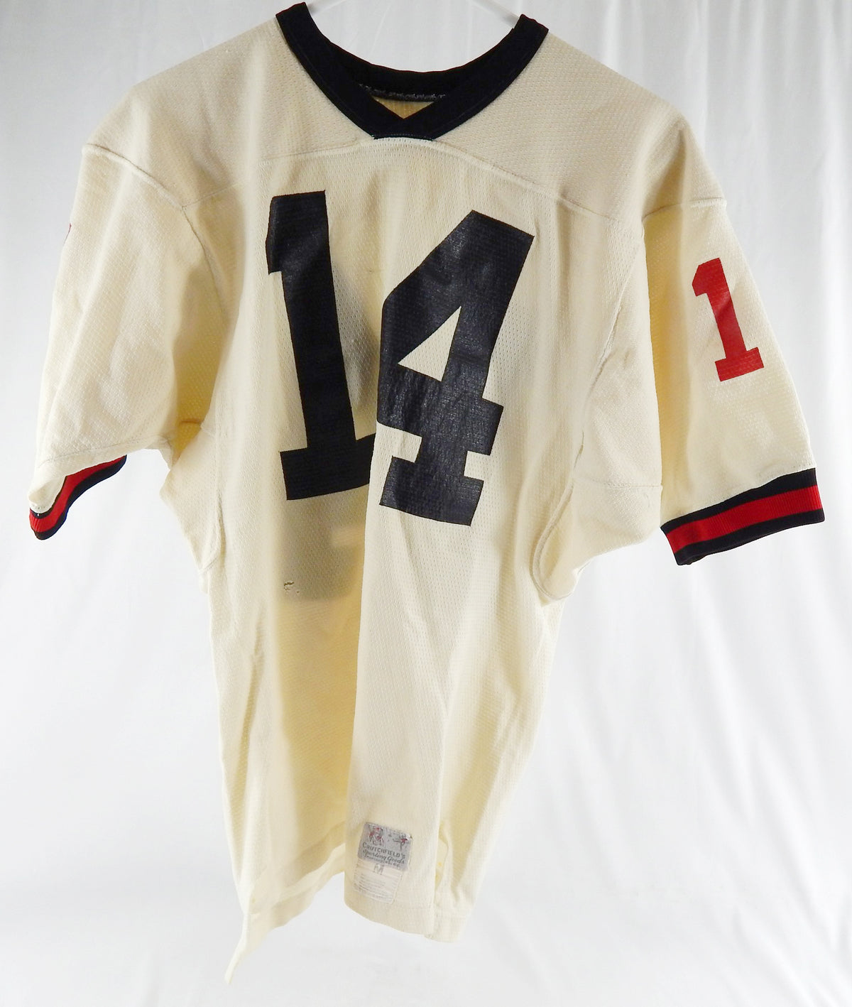 1960s South Carolina Gamecocks #14 Game Used White Jersey Football M 102