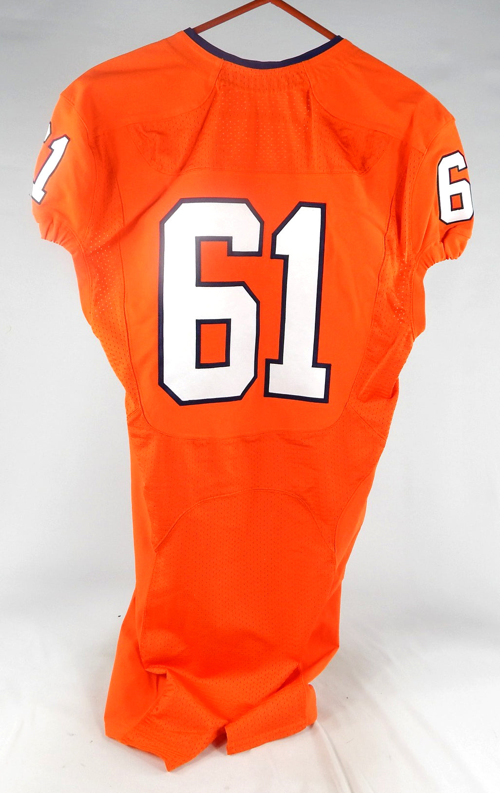 2015 Virginia Cavaliers #61 Game Used Orange Jersey NP Rem 42 104 Pic2