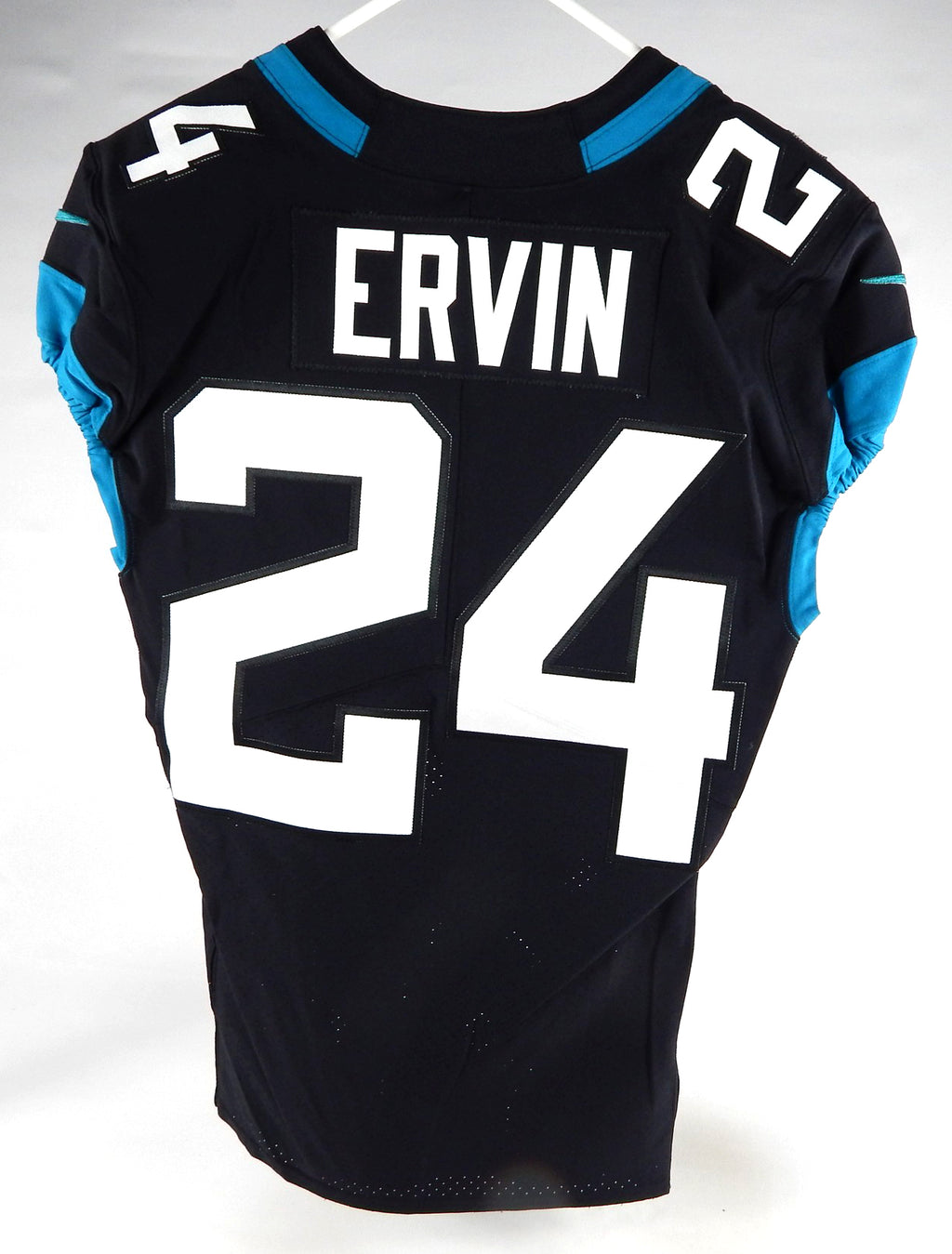 2019 Jacksonville Jaguars Tyler Ervin #24 Game Issued Black Jersey 38 508