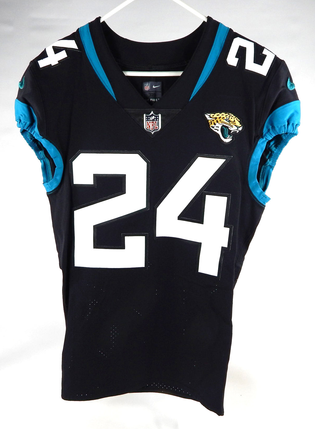 2019 Jacksonville Jaguars Tyler Ervin #24 Game Issued Black Jersey 38 508 Pic2