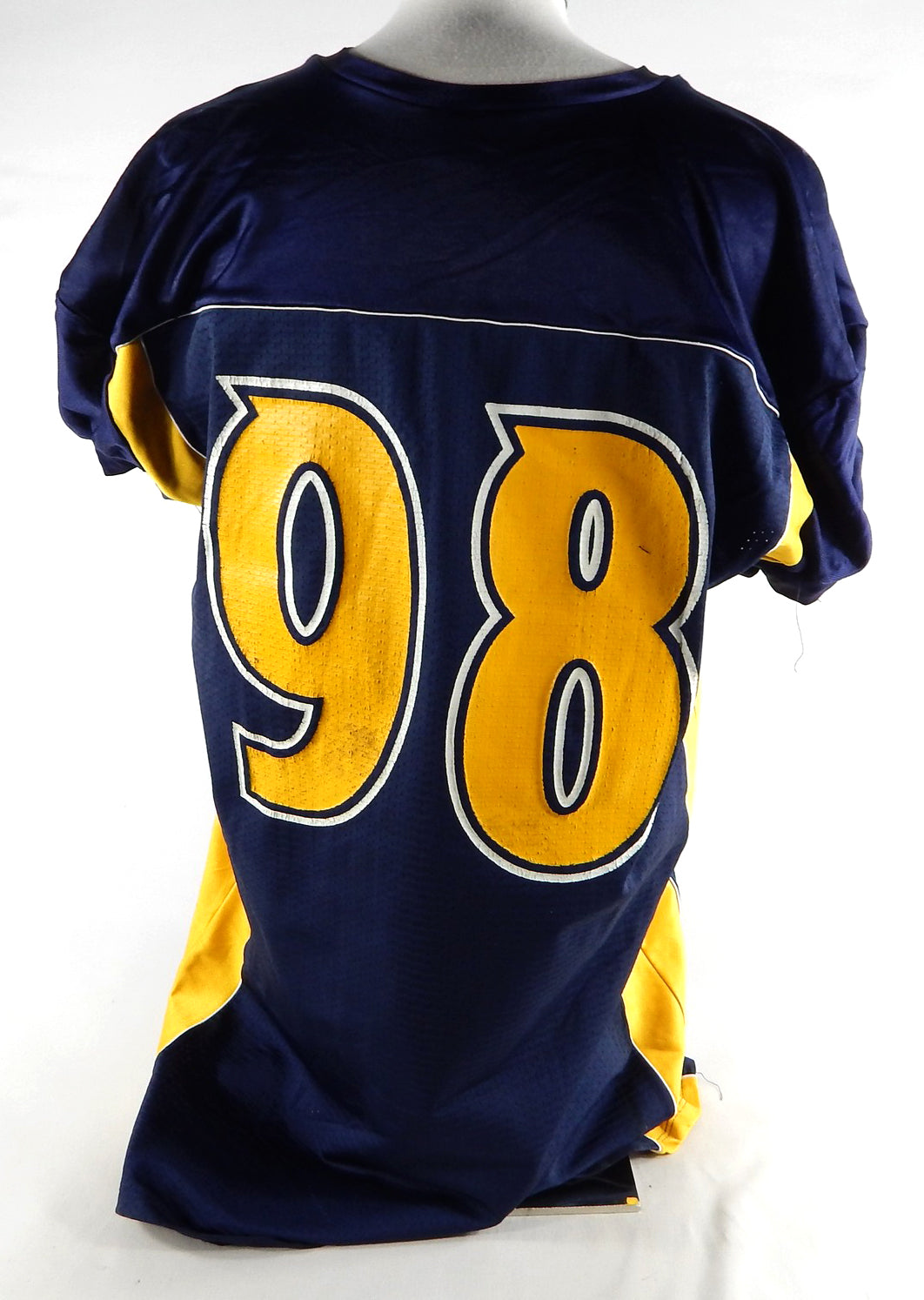 2000s North Carolina A&T Aggies #98 Game Used Navy Jersey 3X 673 Pic2
