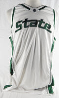 2000s Michigan State Spartans Blank Game Issued White Jersey Basketball 52 510