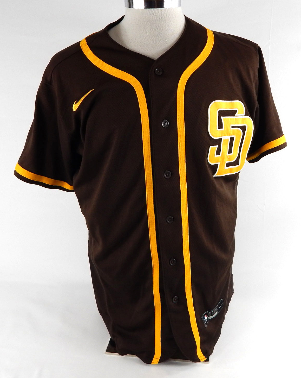 2020-24 San Diego Padres Easley #3 Game Used Brown Jersey Throwback ST BP 531