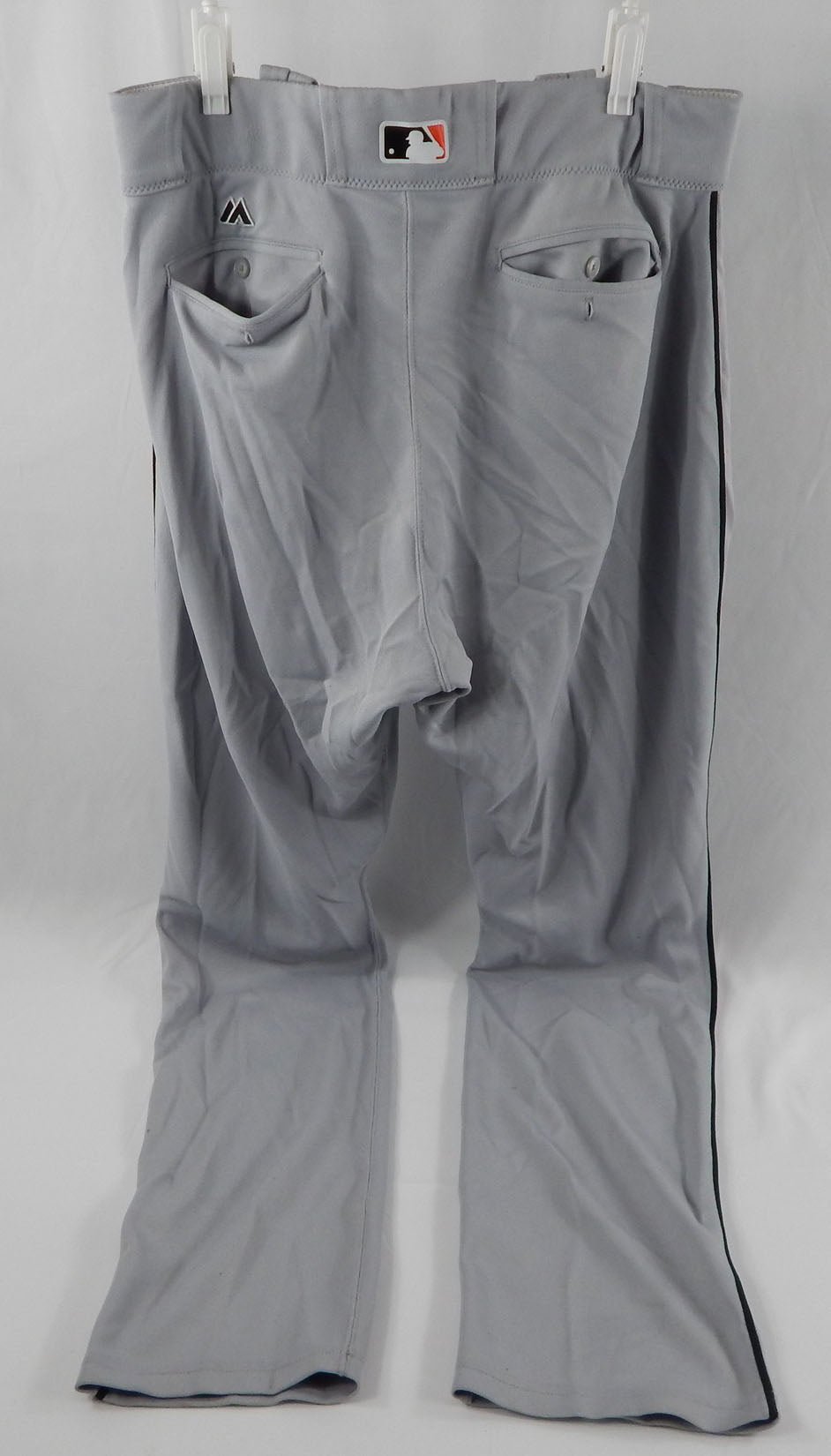2017 Miami Marlins McGowan #22 Game Used Grey Pants 37-48-37 262 Pic2