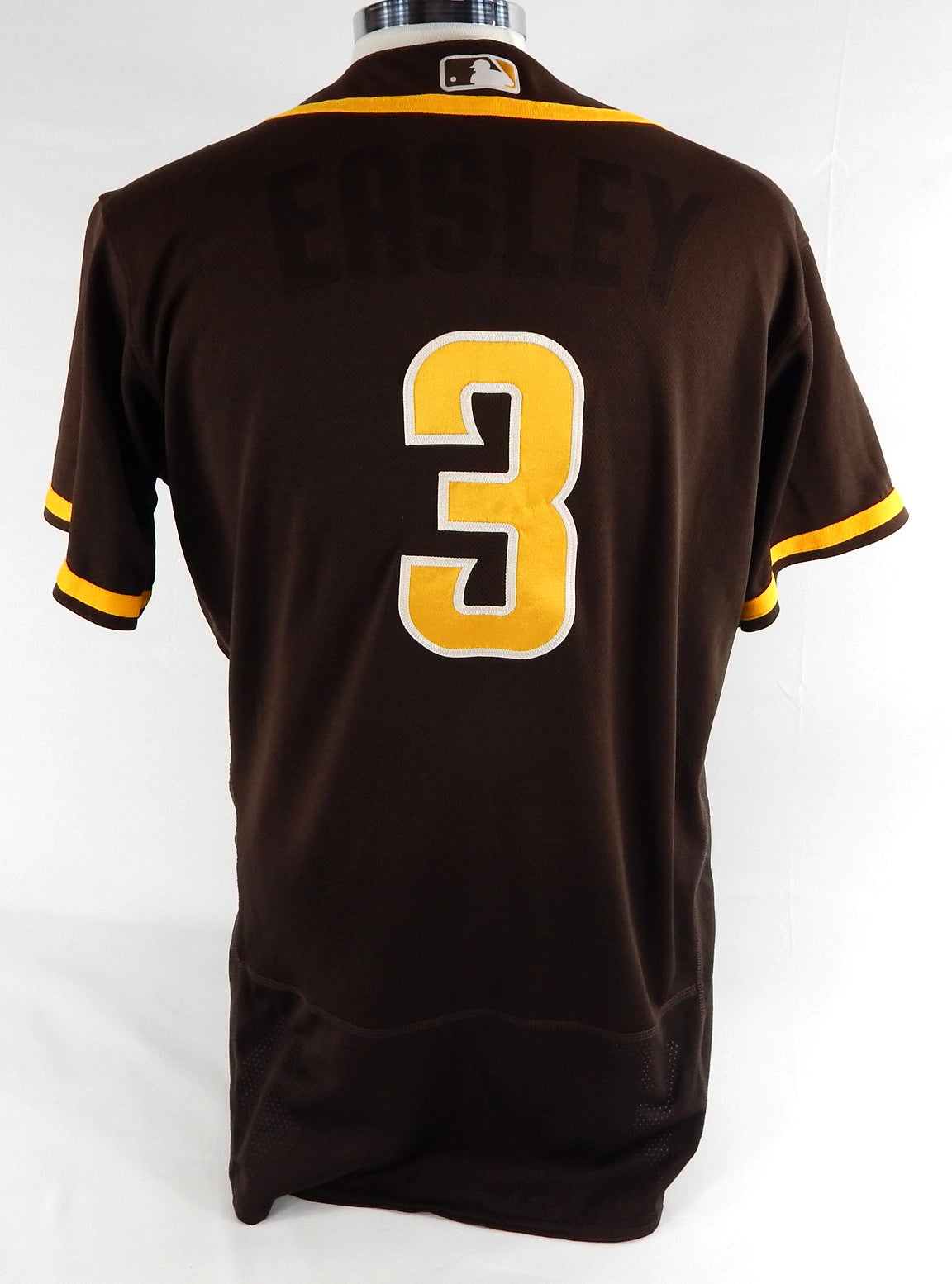 2020-24 San Diego Padres Easley #3 Game Used Brown Jersey Throwback ST BP 531 Pic2