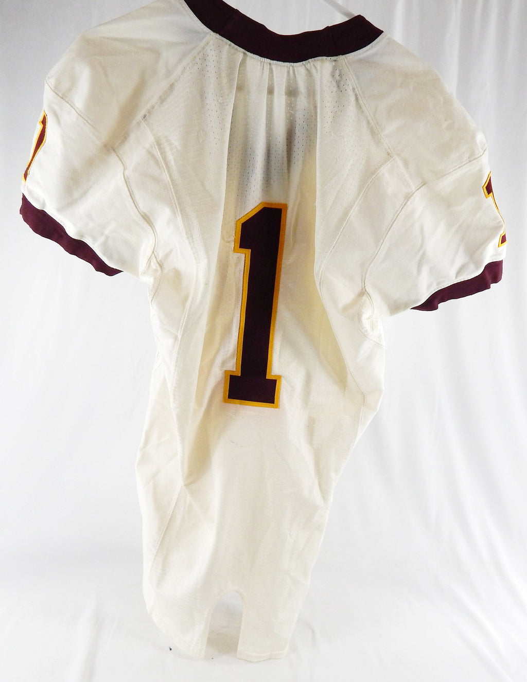 2005-08 Arizona State Sun Devils #1 Game Used White Jersey Football Tillman P Pic2
