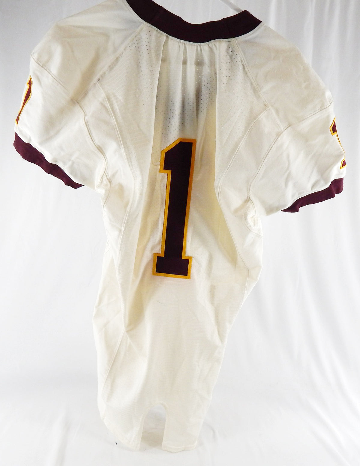 2005-08 Arizona State Sun Devils #1 Game Used White Jersey Football Tillman P Pic2