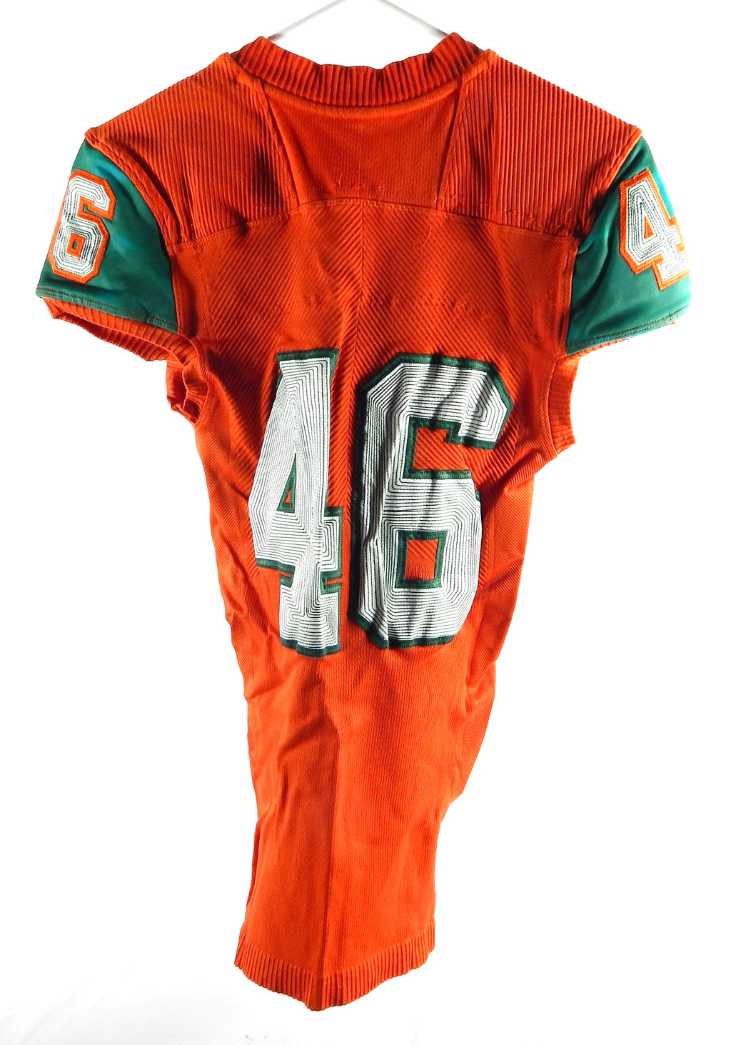 2018 Miami Hurricanes #46 Game Used Orange Jersey Football NP R Vs LSU 821 Pic2