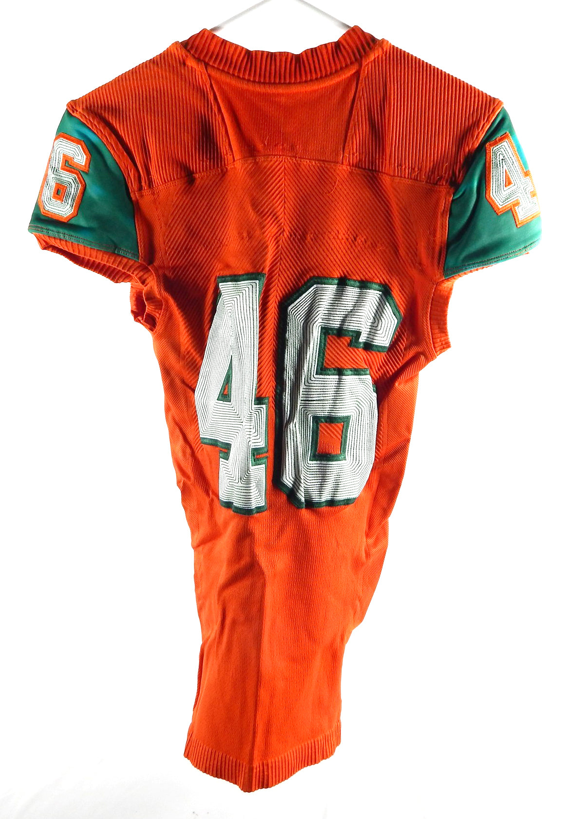 2018 Miami Hurricanes #46 Game Used Orange Jersey Football NP R Vs LSU 821 Pic2