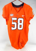 2015-16 Virginia Cavaliers #58 Game Used Orange Jersey NP Rem 42 107