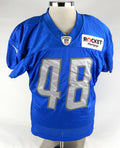 2017 Detroit Lions Don Muhlbach #48 Game Used Blue Practice Jersey 46 282