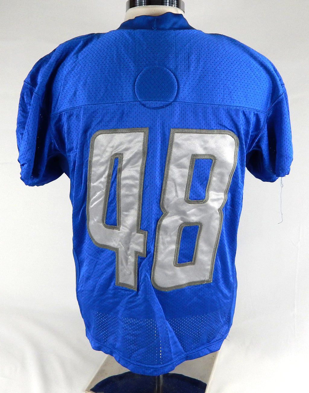 2017 Detroit Lions Don Muhlbach #48 Game Used Blue Practice Jersey 46 282 Pic2
