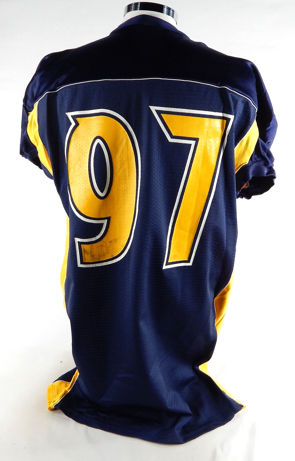 2000s North Carolina A&T Aggies #97 Game Used Navy Jersey 3X 675 Pic2