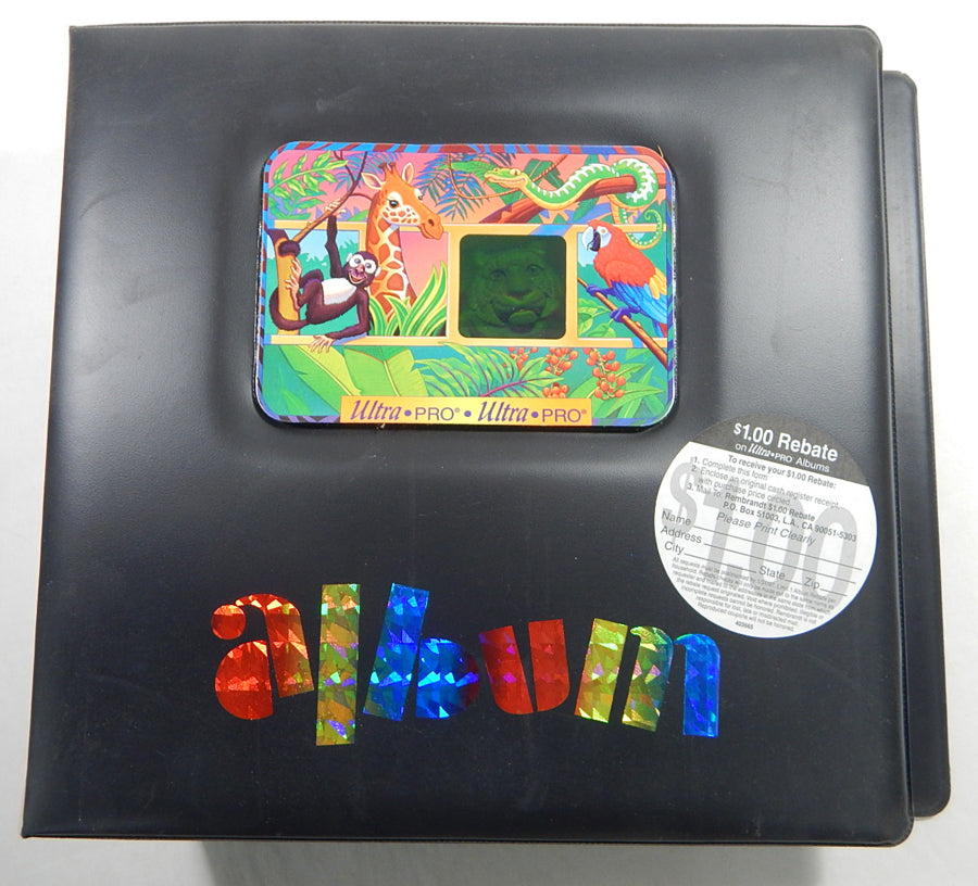 Ultra Pro Album 3" Recyclable Black D-Ring Binder Animals on Front Pic2
