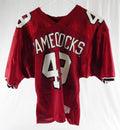 1990s South Carolina Gamecocks #49 Game Used Red Jersey Football L 105