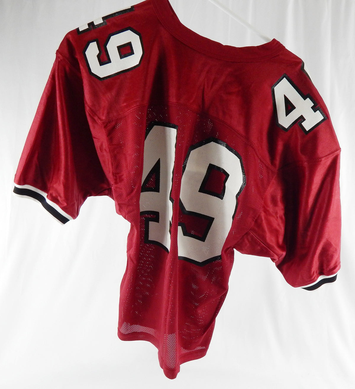 1990s South Carolina Gamecocks #49 Game Used Red Jersey Football L 105 Pic2