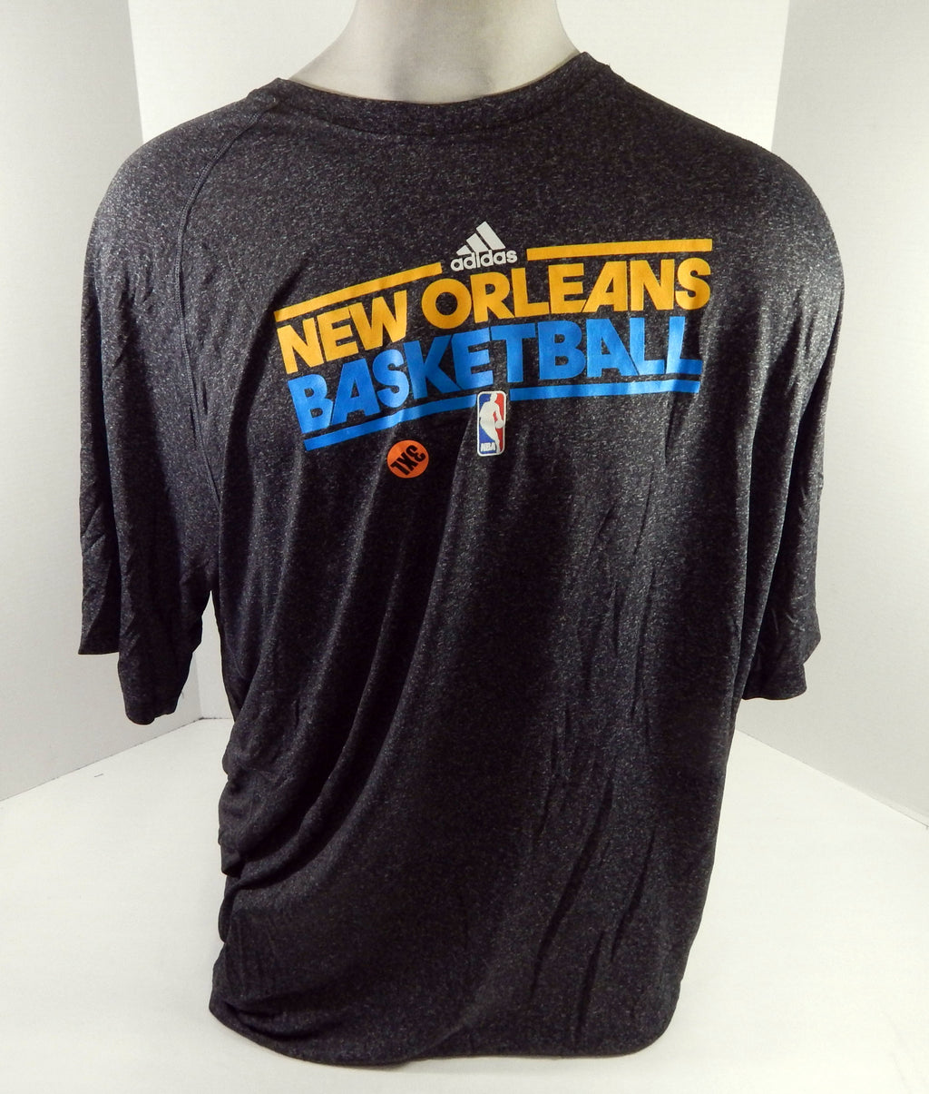 2012-13 New Orleans Hornets Team Issued Grey Training Shirt 3XLT DP64114