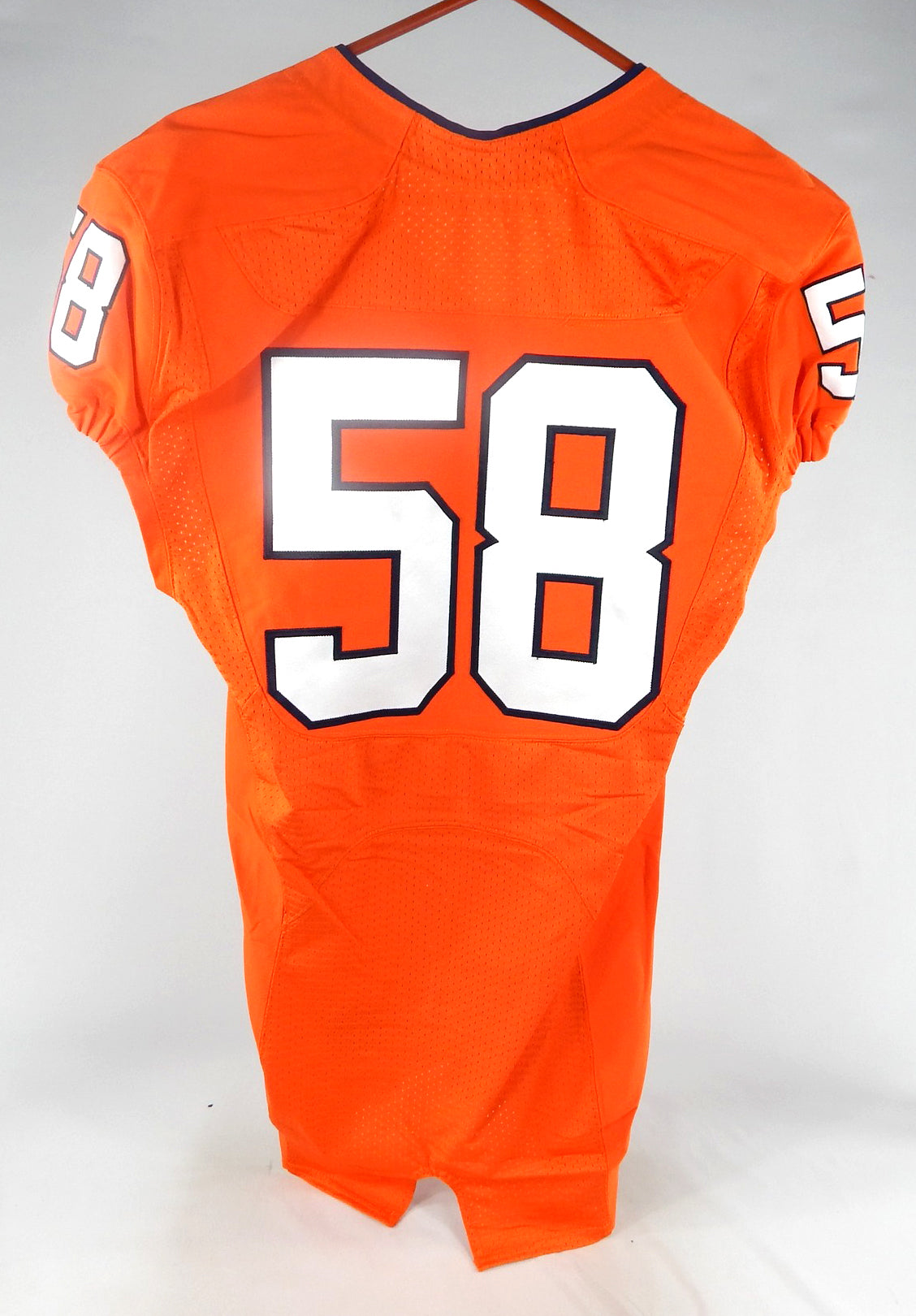 2015-16 Virginia Cavaliers #58 Game Used Orange Jersey NP Rem 40 109 Pic2