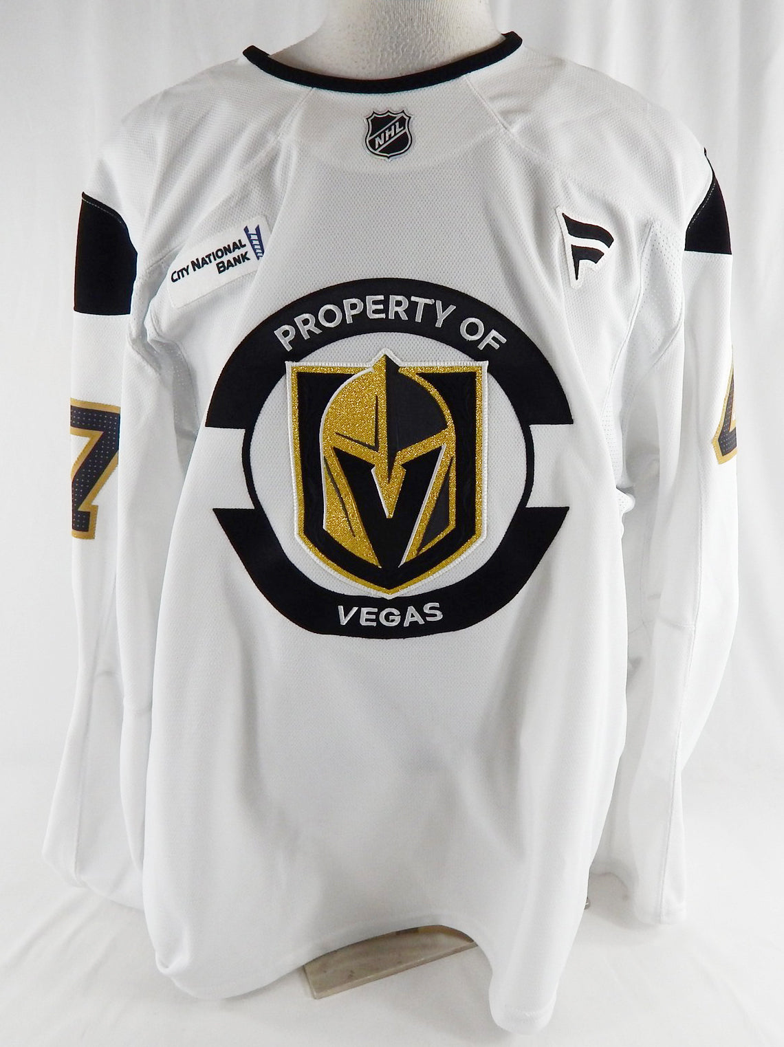 2024-25 Vegas Golden Knights Grigori Denisenko #47 Game Issued White Jersey 54 7
