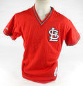 1990s St. Louis Cardinals Game Issued Red Jersey Batting Practice Spring T 6